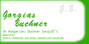 gorgias buchner business card